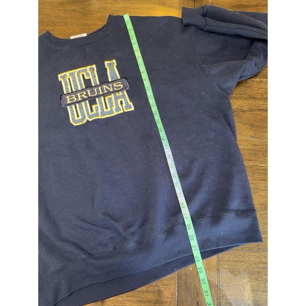Vintage UCLA Sweatshirt Pullover Crable Sportswear Unisex XXL 2XL Blue Active - Picture 4 of 7